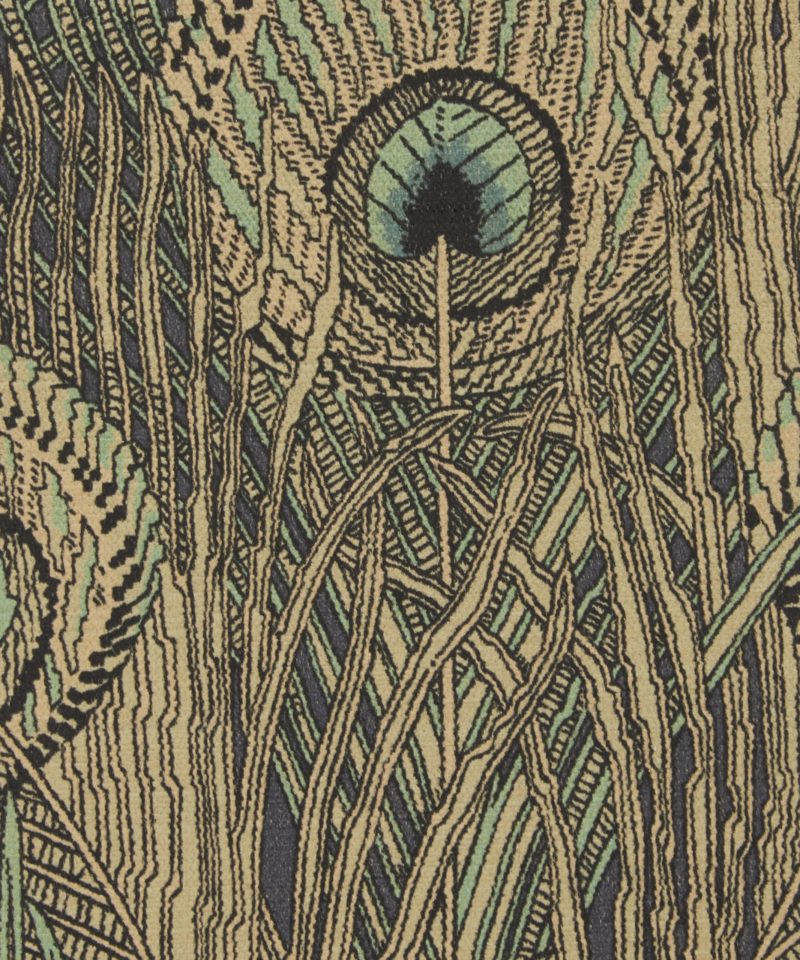 Hera Feather Vintage Velvet in Jade - Indoor