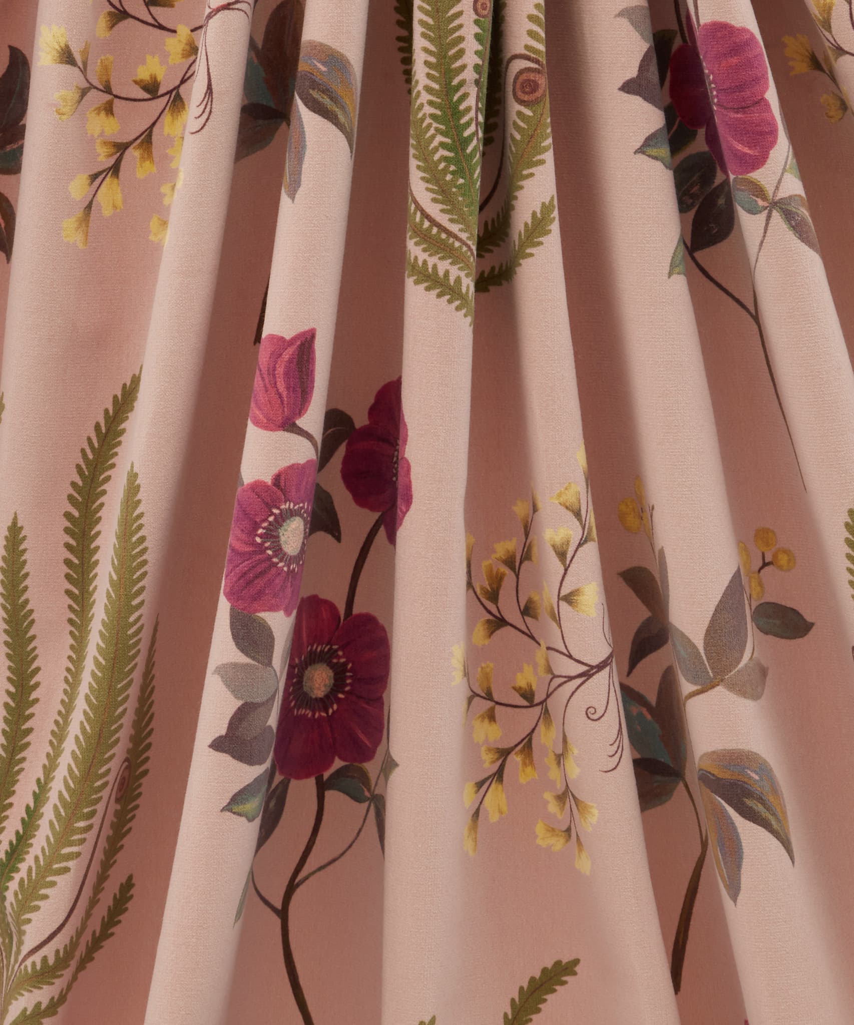 Botanical Flora Wellington Velvet in Lacquer Indoor Liberty Fabrics