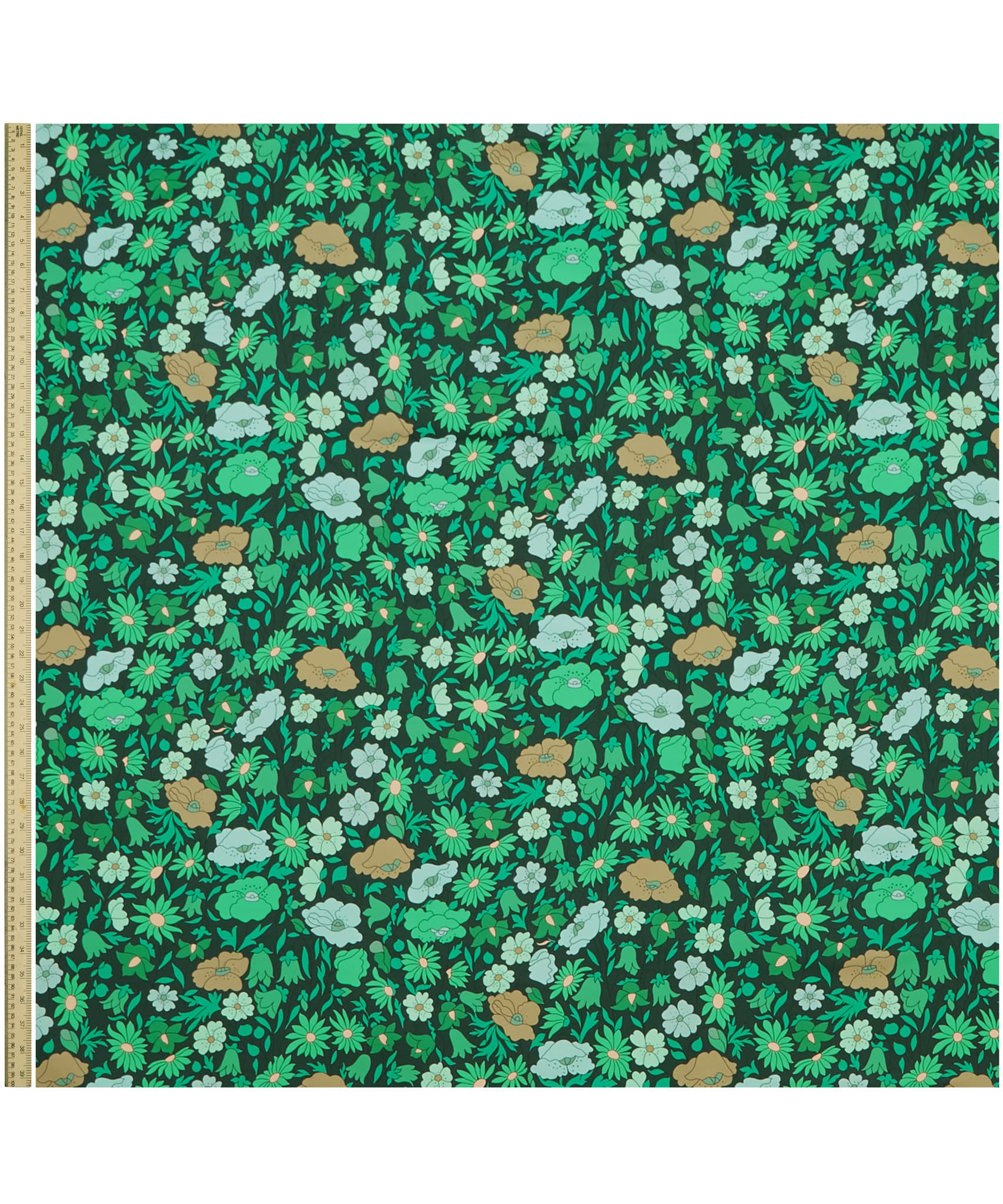 Poppy Meadowfield Cotton Sateen in Jade - Indoor - Image 2