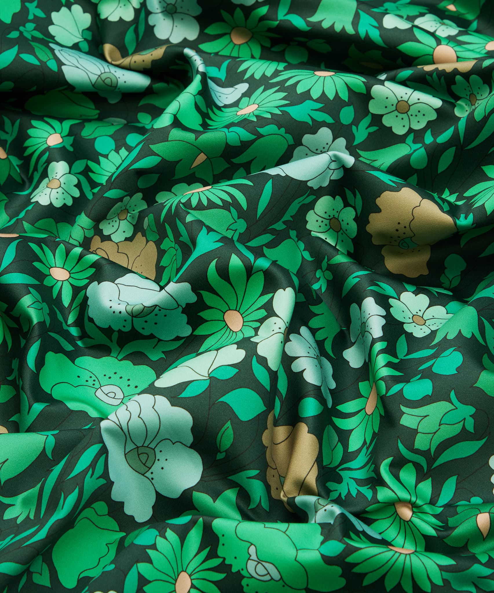 Poppy Meadowfield Cotton Sateen in Jade - Indoor - Image 4