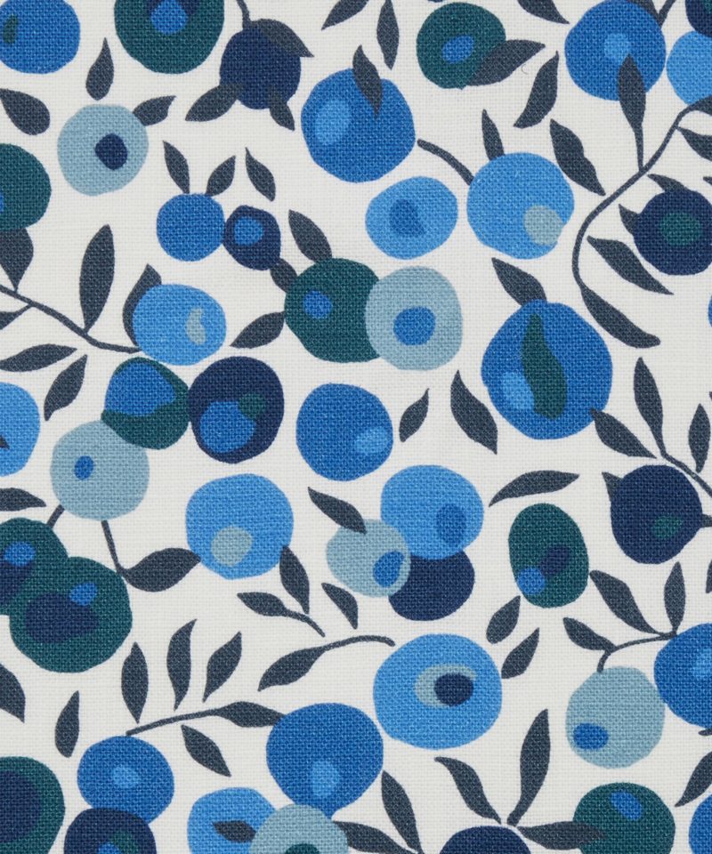 Wiltshire Blossom Landsdowne Linen in Lapis - Indoor