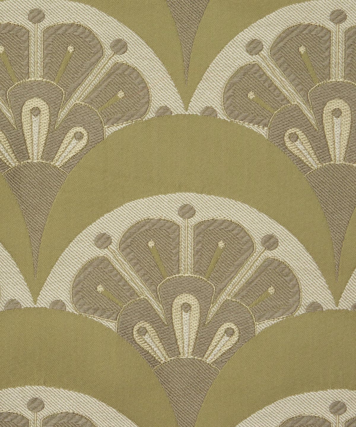 Deco Scallop Multi Jacquard in Lichen - Indoor