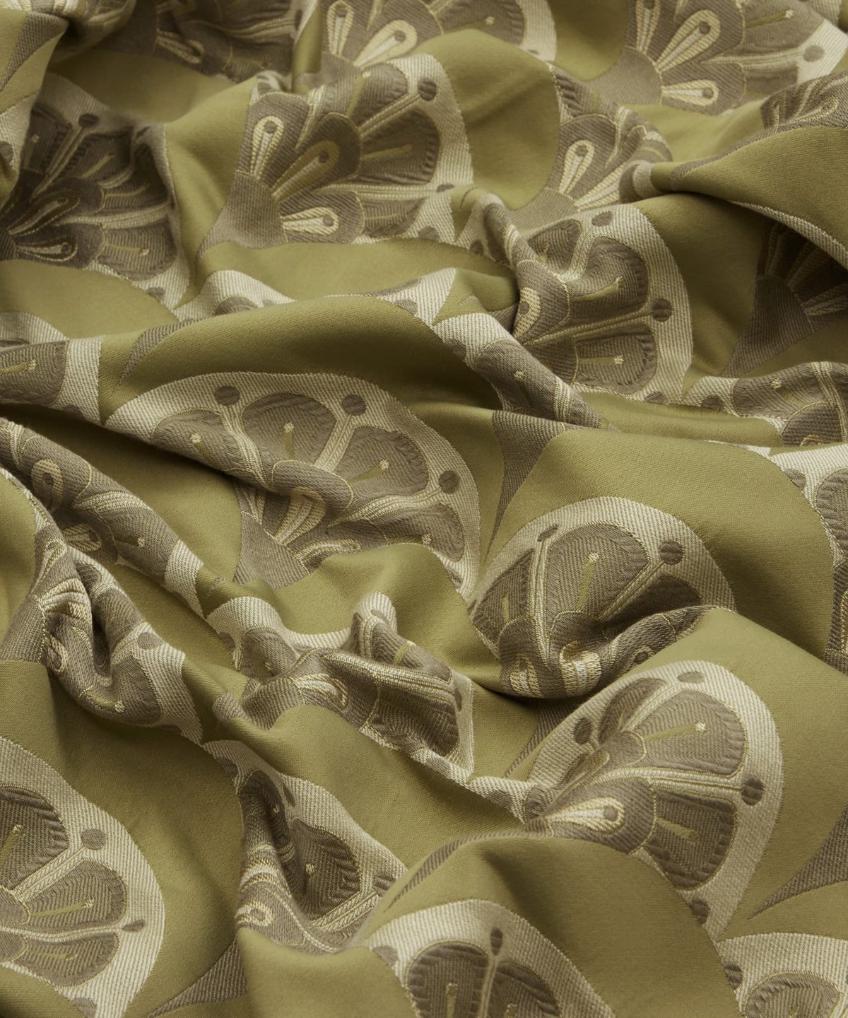 Deco Scallop Multi Jacquard in Lichen - Indoor - Image 4