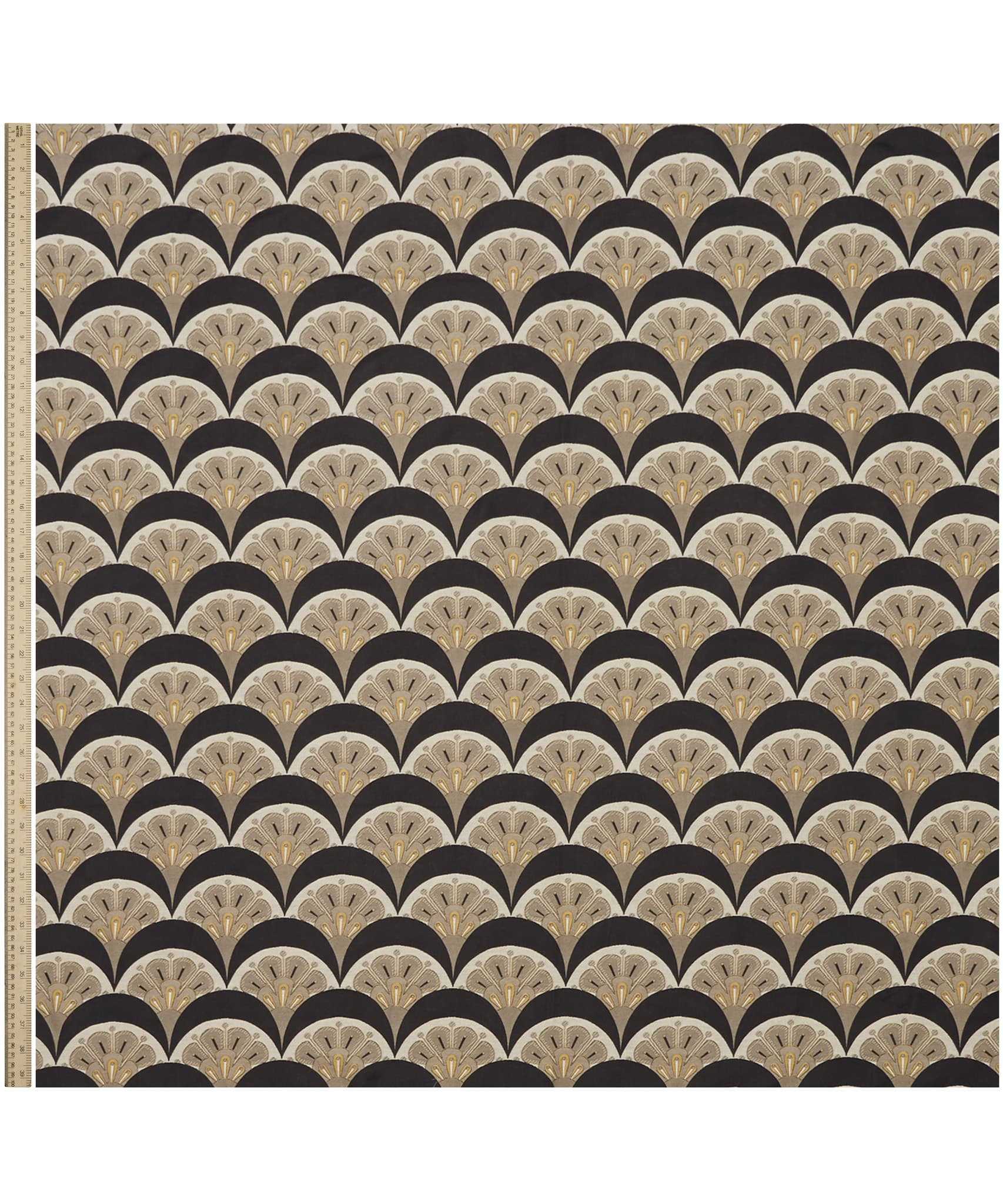 Deco Scallop Multi Jacquard in Pewter Dark - Indoor - Image 2