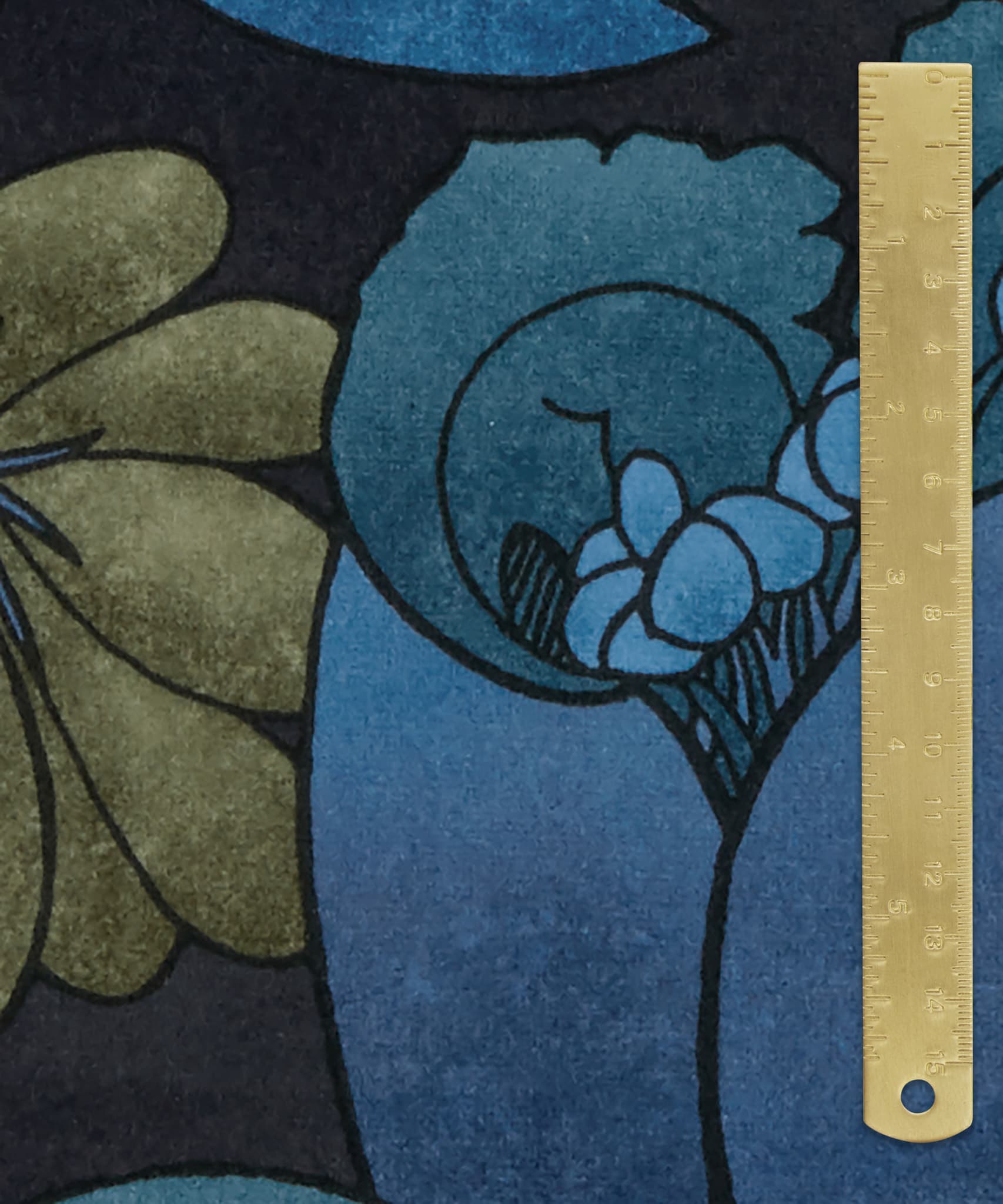 Regency Tulip Wellington Velvet in Lapis - Indoor - Image 5