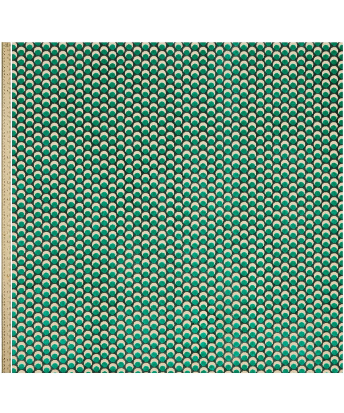Ottoman Spot Cut Velvet in Jade - Indoor - Image 2