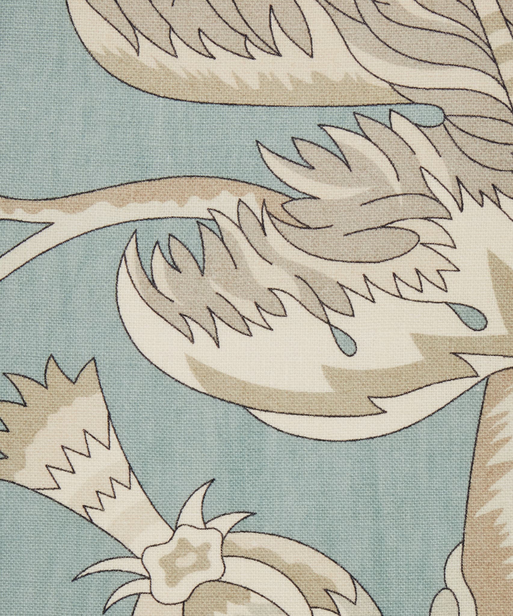 Palampore Trail Landsdowne Linen in Lichen - Indoor