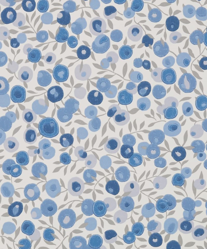 Wiltshire Blossom Wallpaper in Lapis
