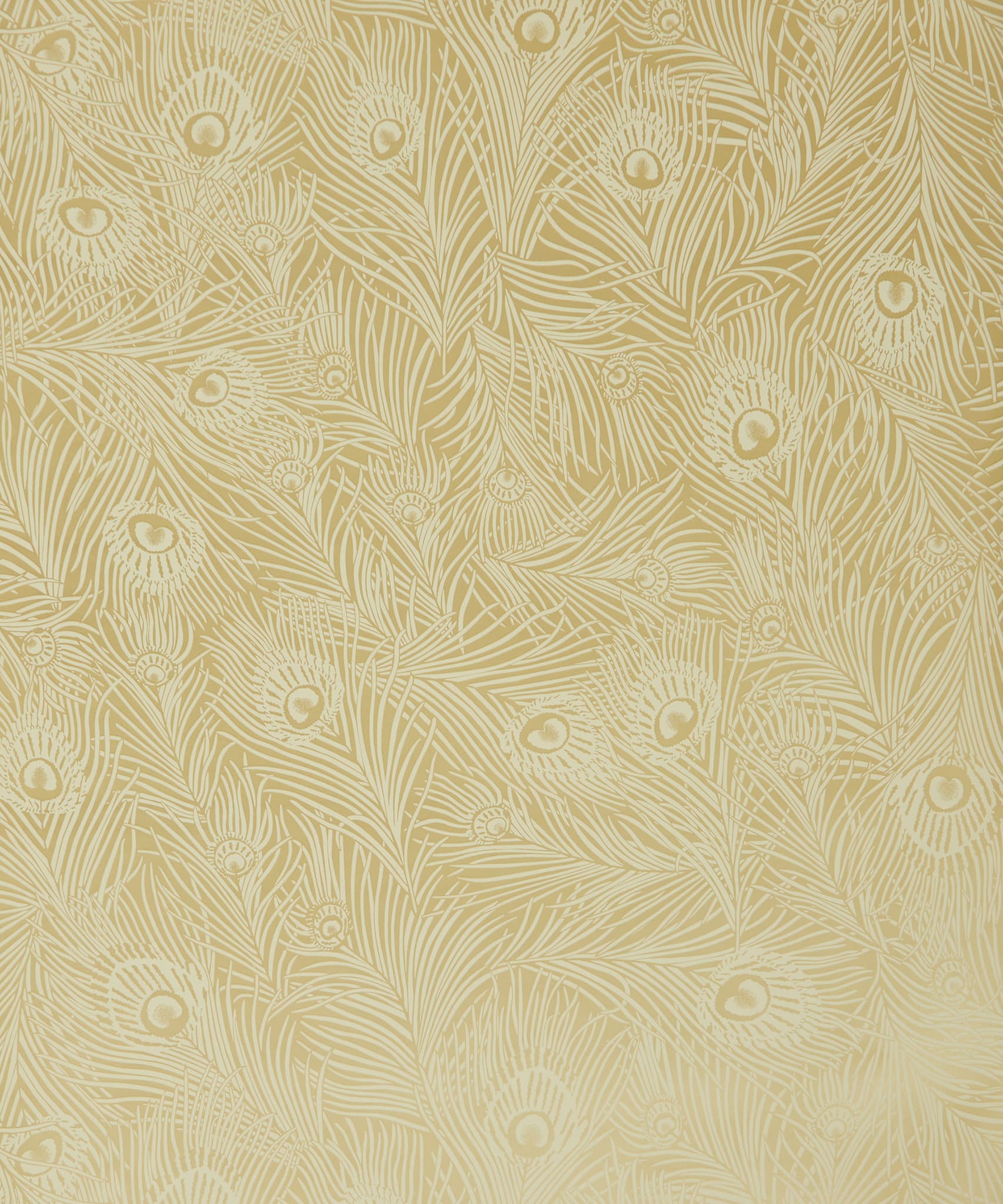 Hera Plume Wallpaper in Pewter Gold - Image 3