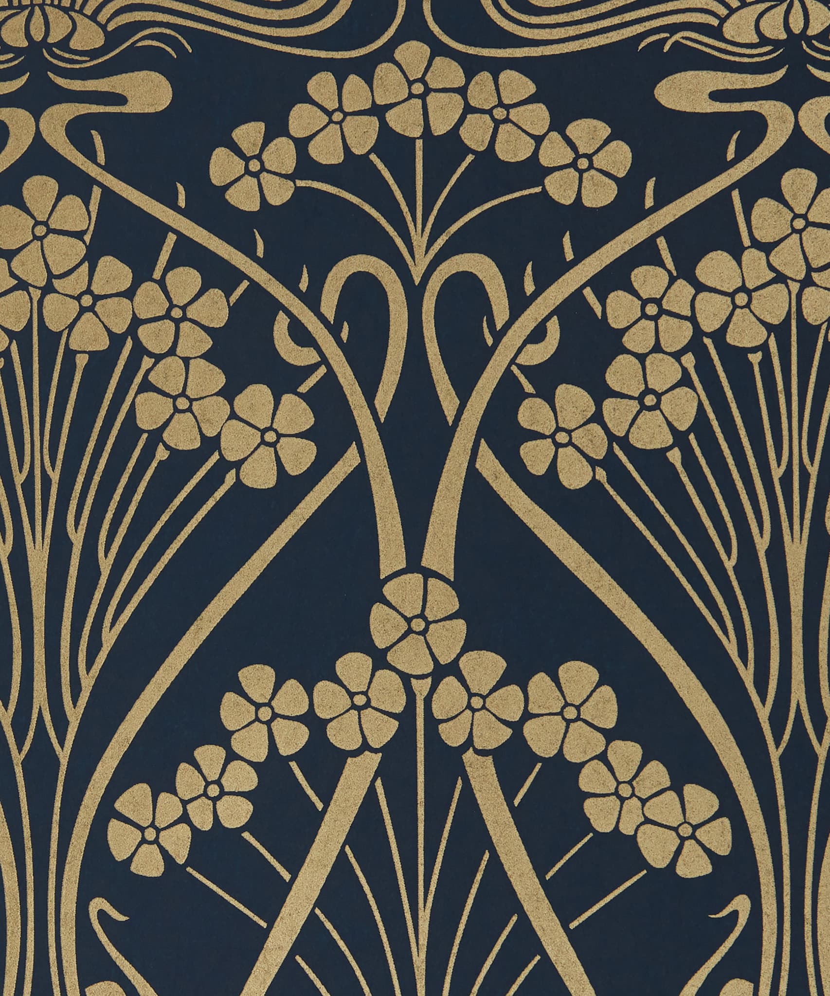 Ianthe Mono Wallpaper in Lapis