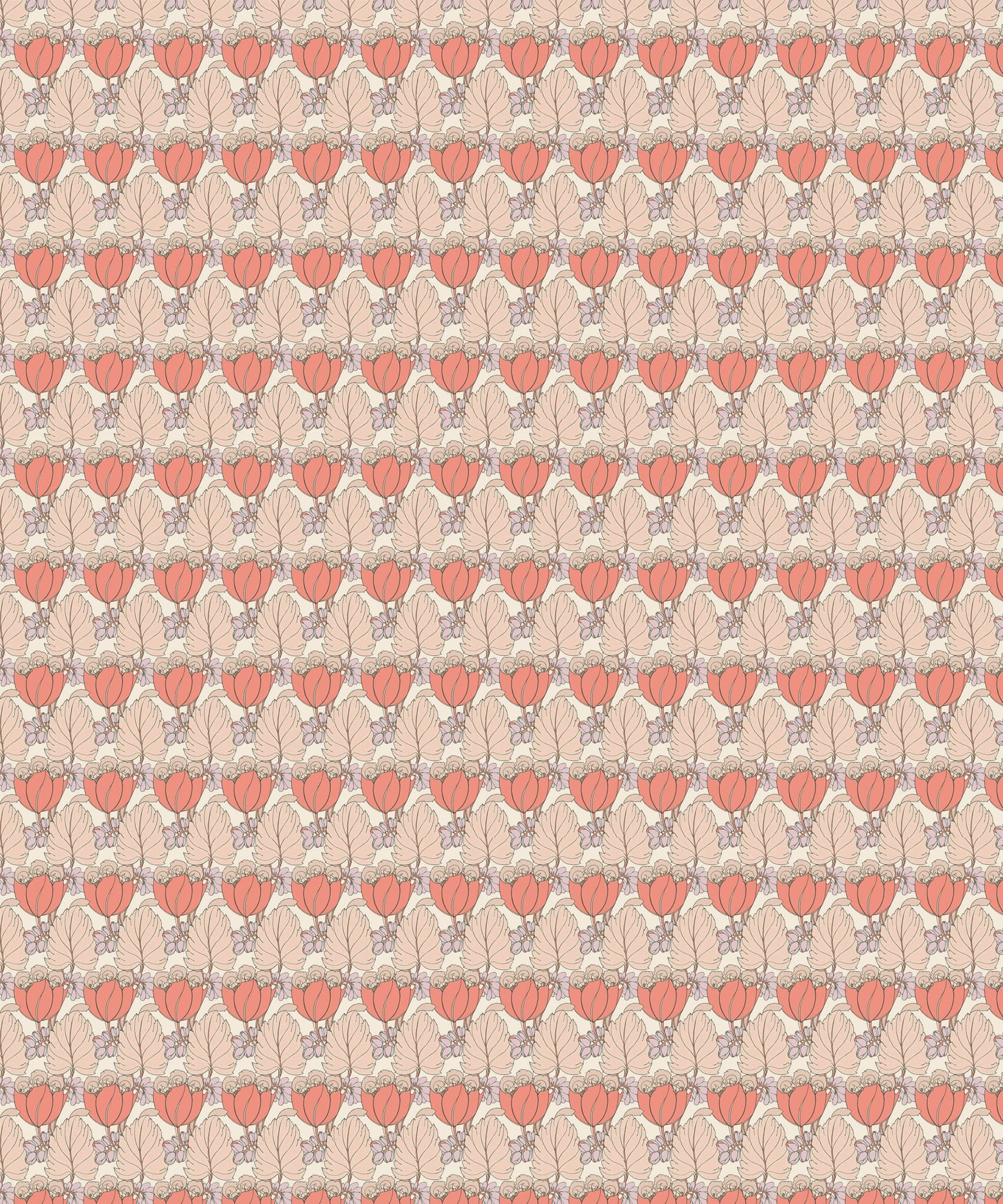 Regency Tulip Wallpaper in Lacquer - Image 5