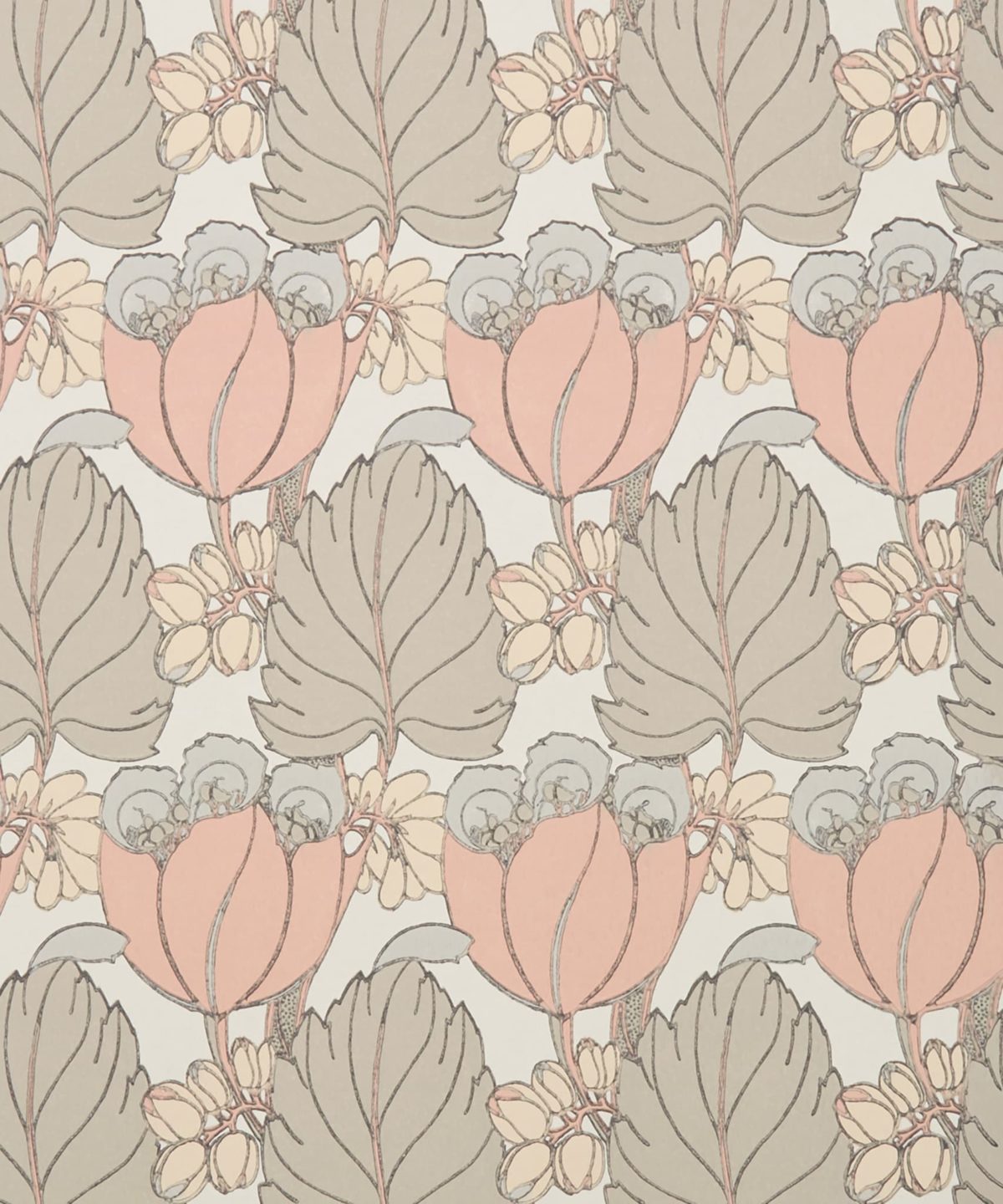 Regency Tulip Wallpaper in Ointment - Image 3