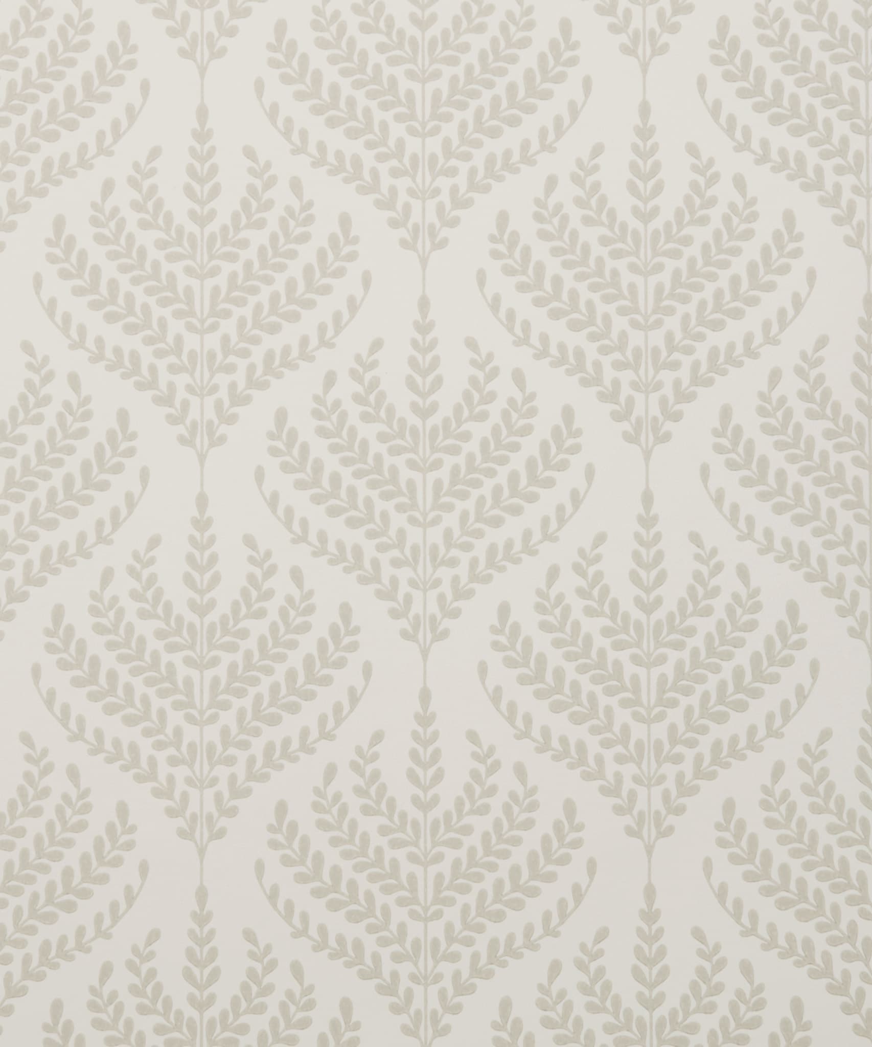 Paisley Fern Wallpaper in Pewter White - Image 3