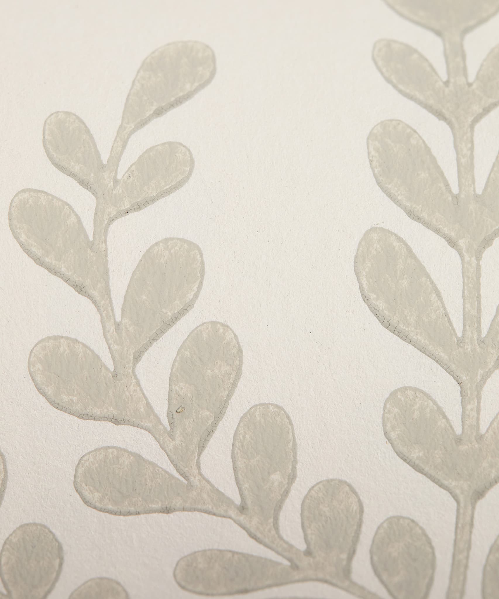 Paisley Fern Wallpaper in Pewter White - Image 4