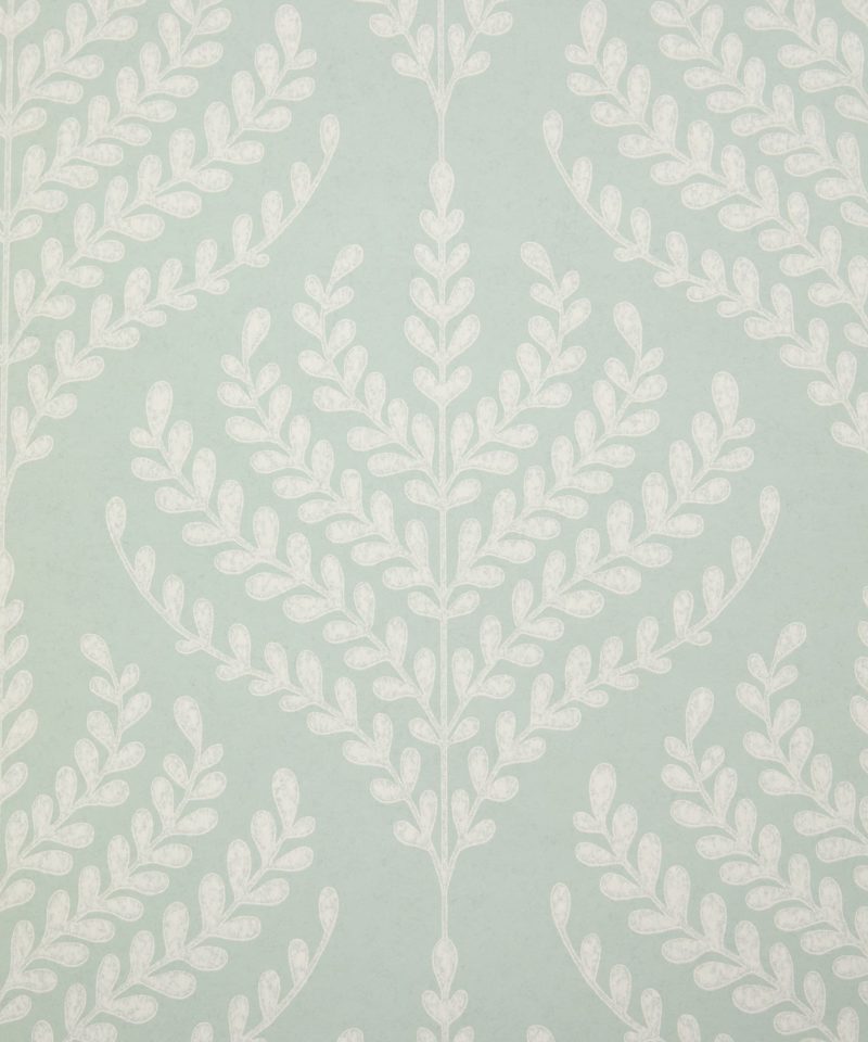 Paisley Fern Wallpaper in Salvia