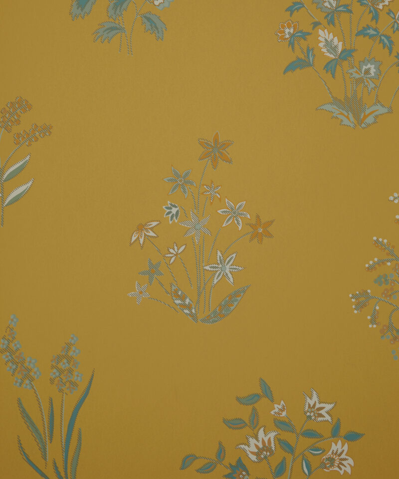 Shepherdly Bouquet Wallpaper in Yarrow