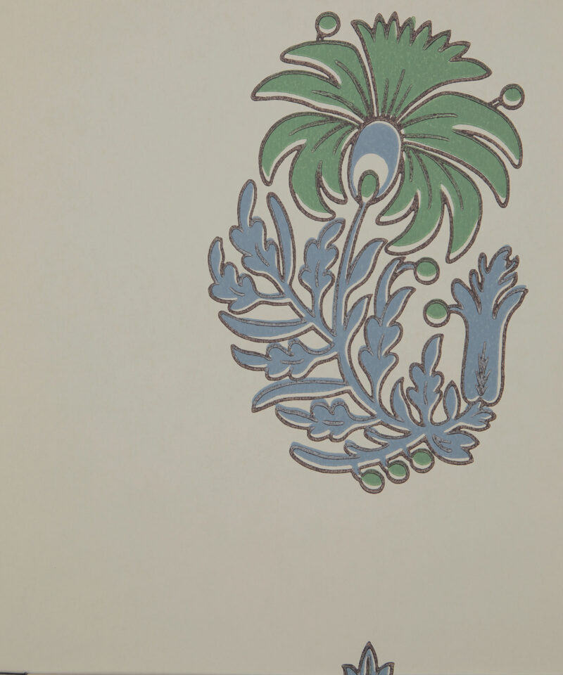 Palm Parade Wallpaper in Purslane