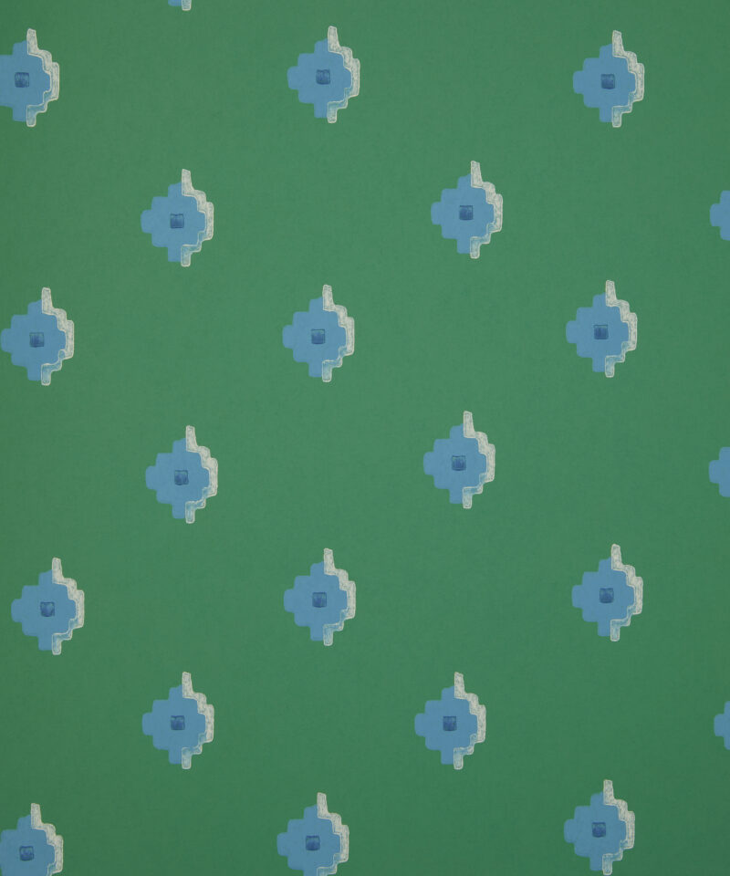 Adamas Tile Wallpaper in Tourmaline