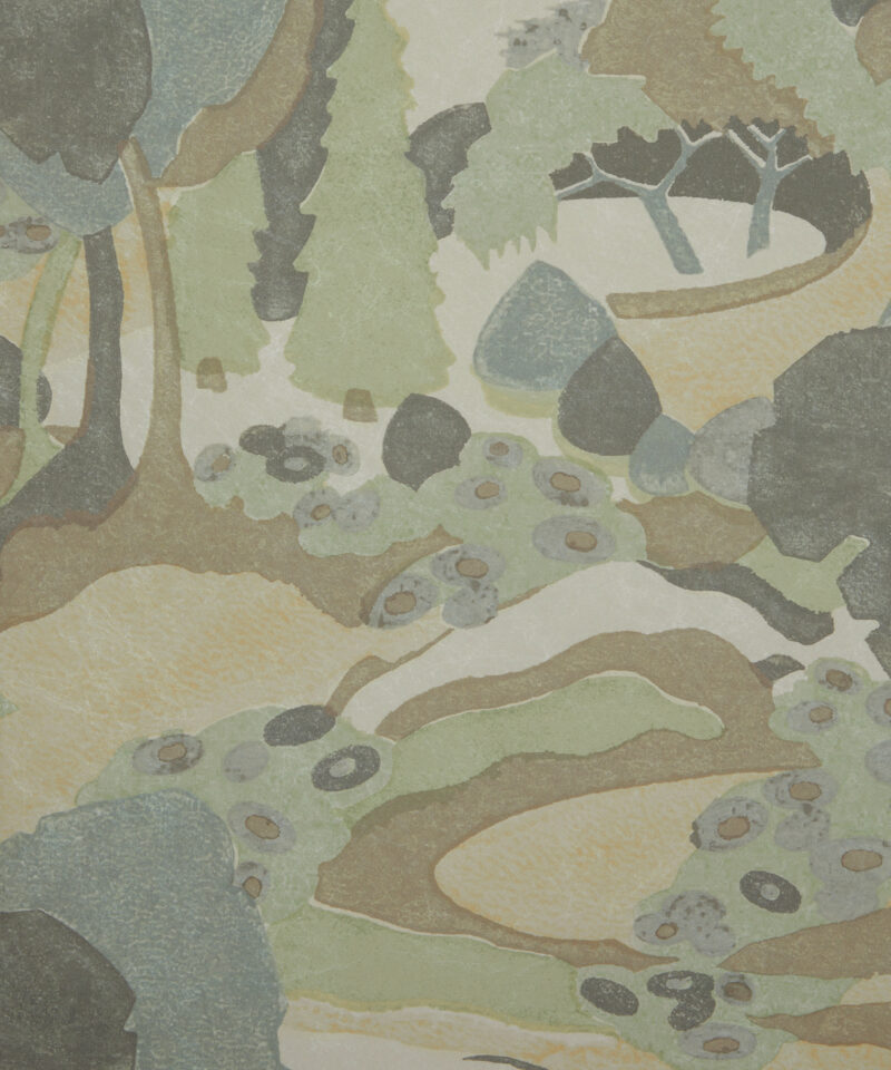 Autumn Landscape Wallpaper in Lichen