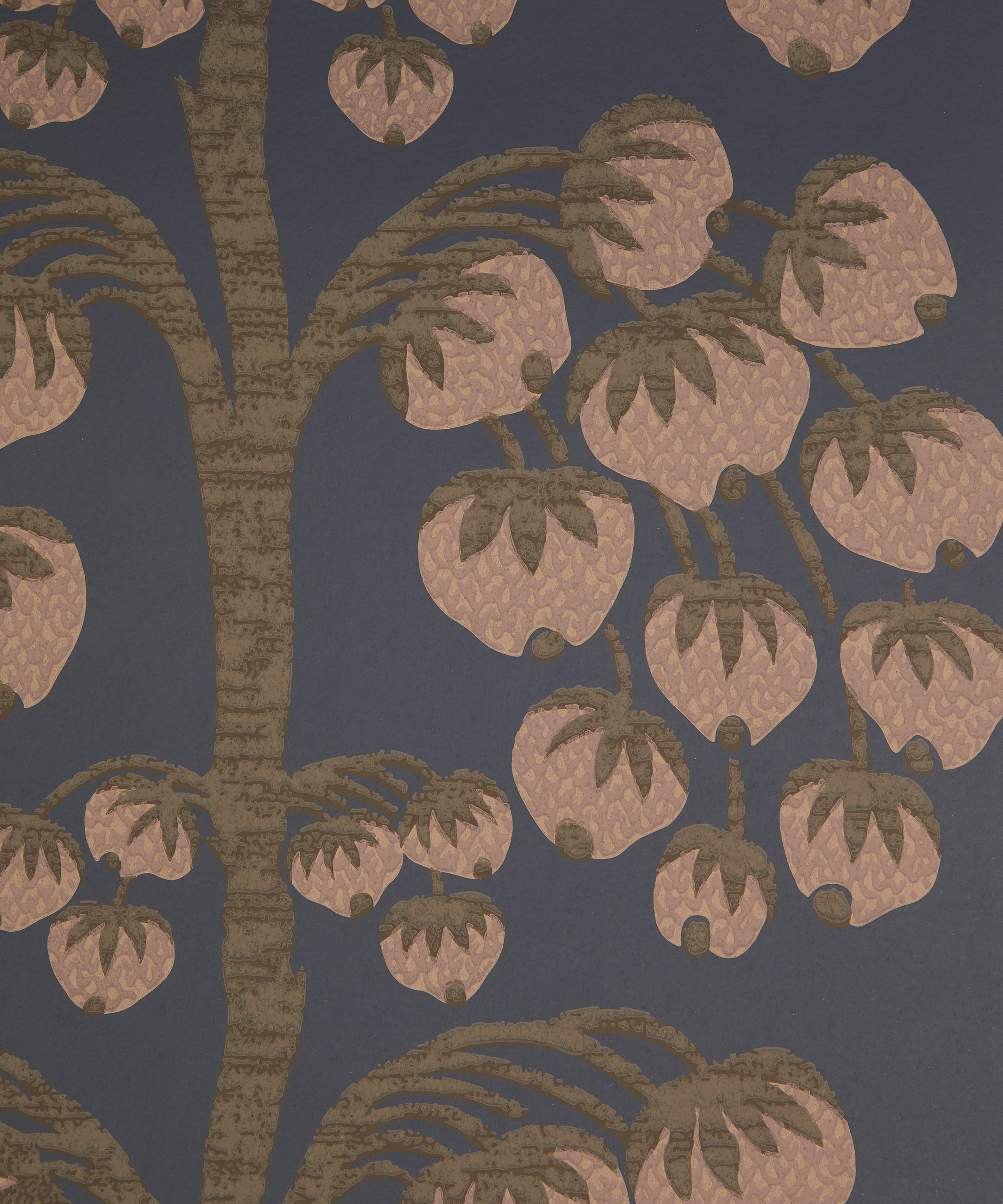Berry Tree Wallpaper in Ink | Liberty Fabrics