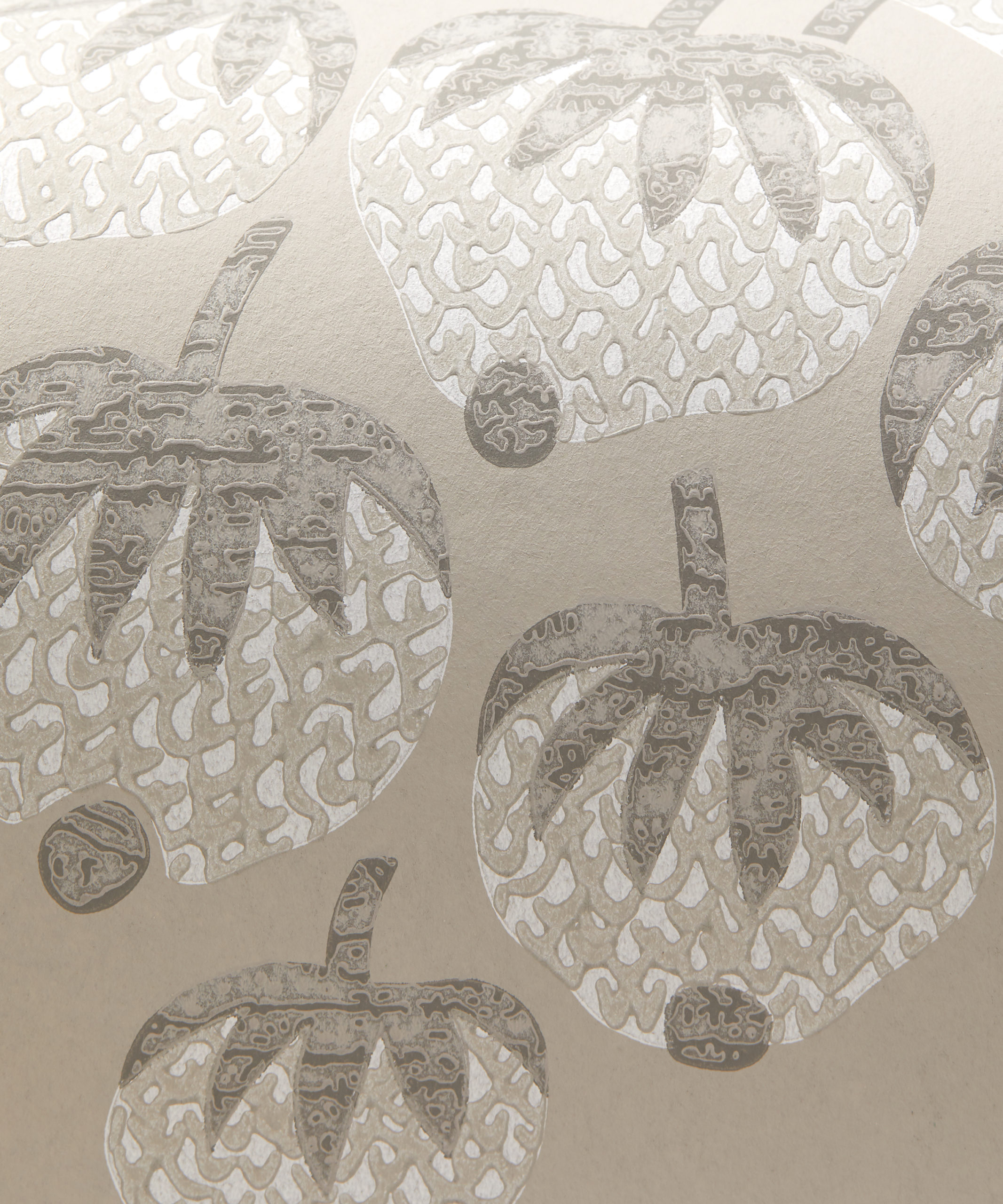Berry Tree Wallpaper in Pewter - Image 3