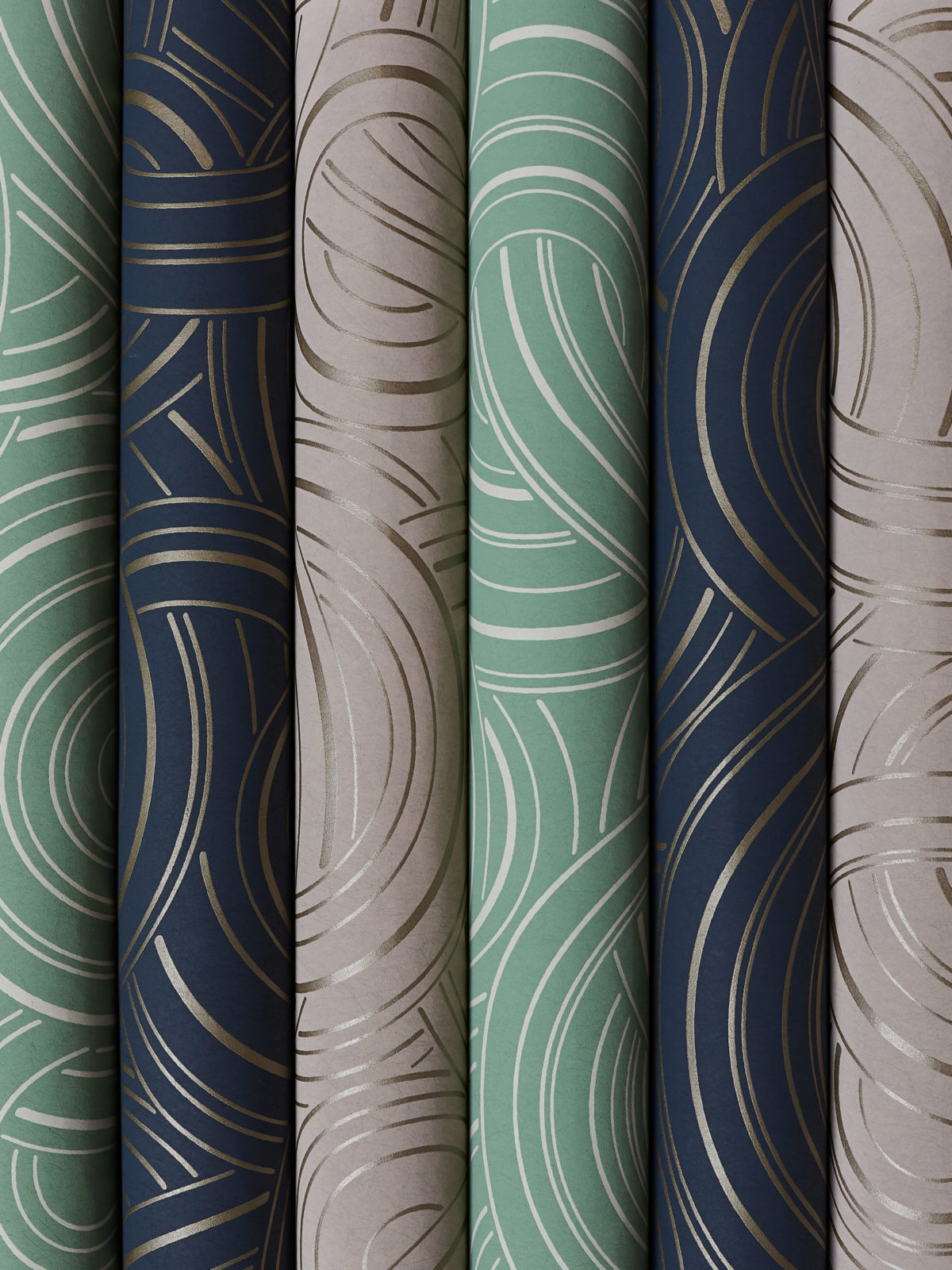 Endless Knots Wallpaper in Heron - Image 3