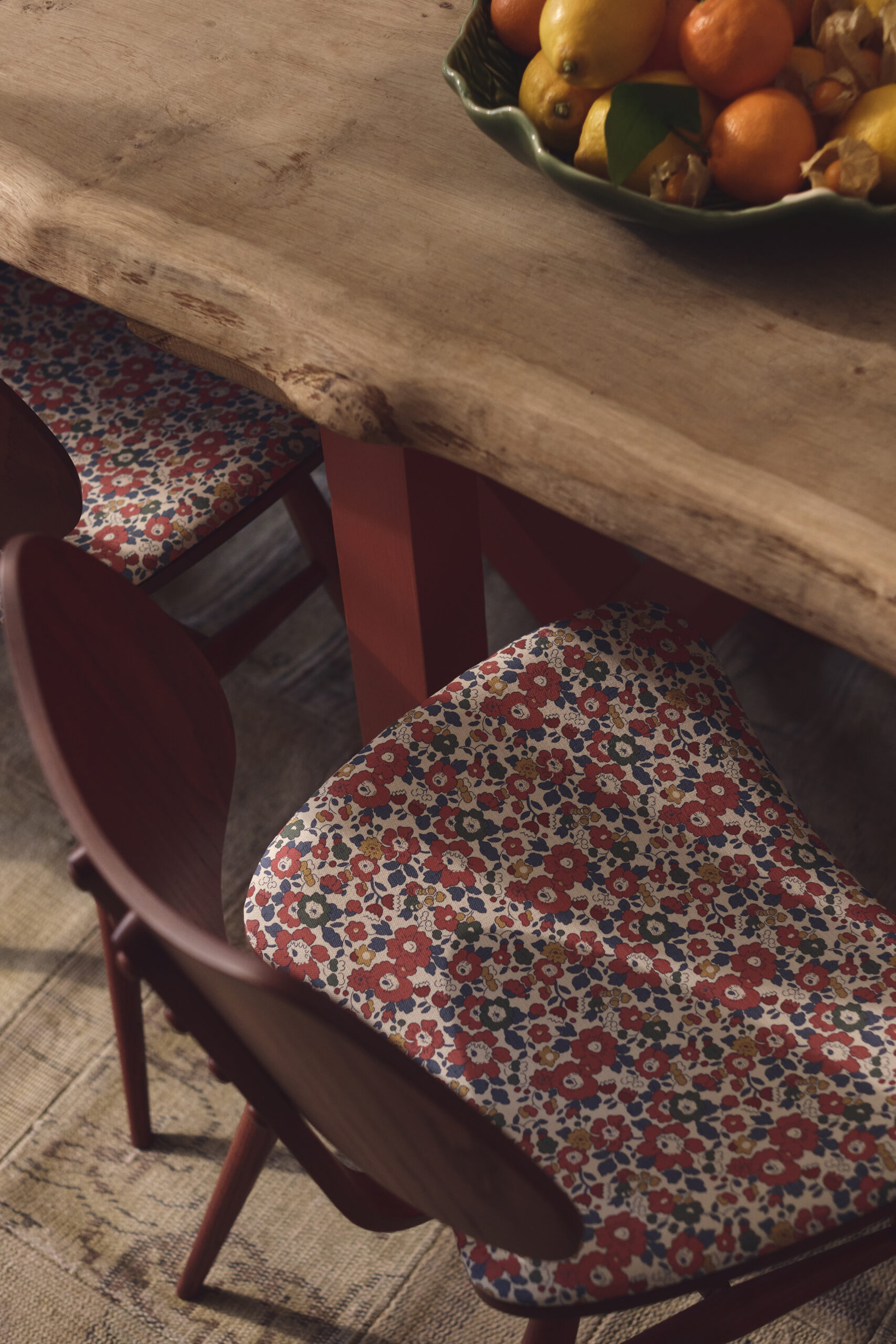 Betsy Flora in Red Lac - Indoor | Liberty Fabrics