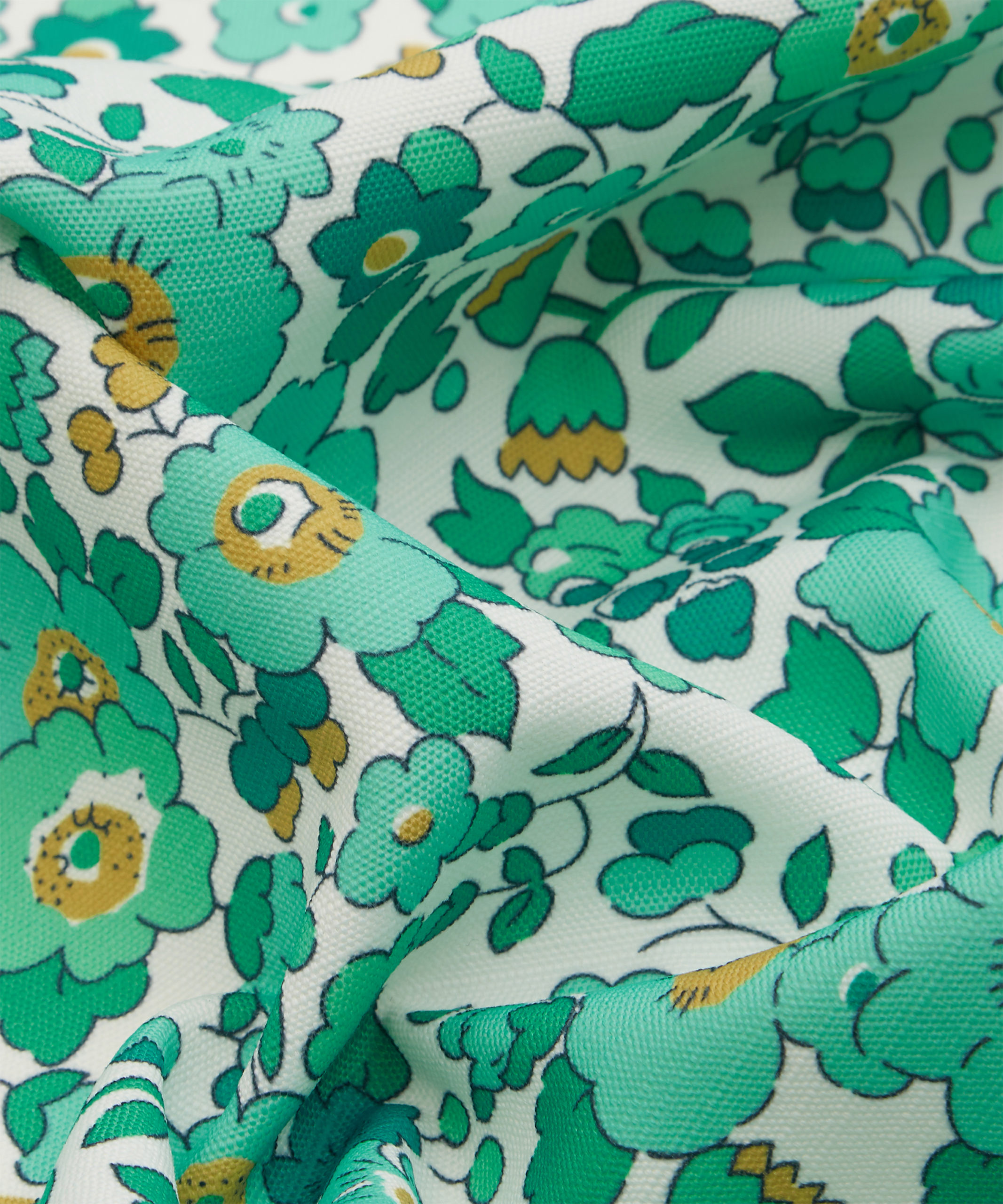 Betsy Flora Easton in Jade - Outdoor | Liberty Fabrics