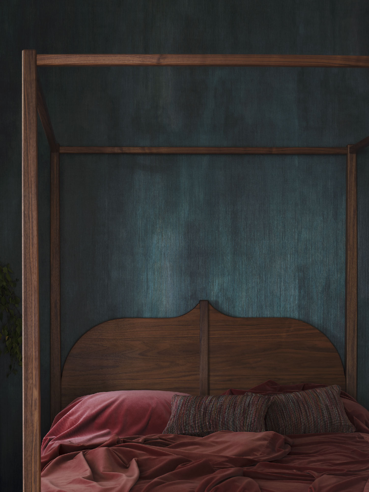 Aurora Ink Wallpaper in Scarab - Image 6