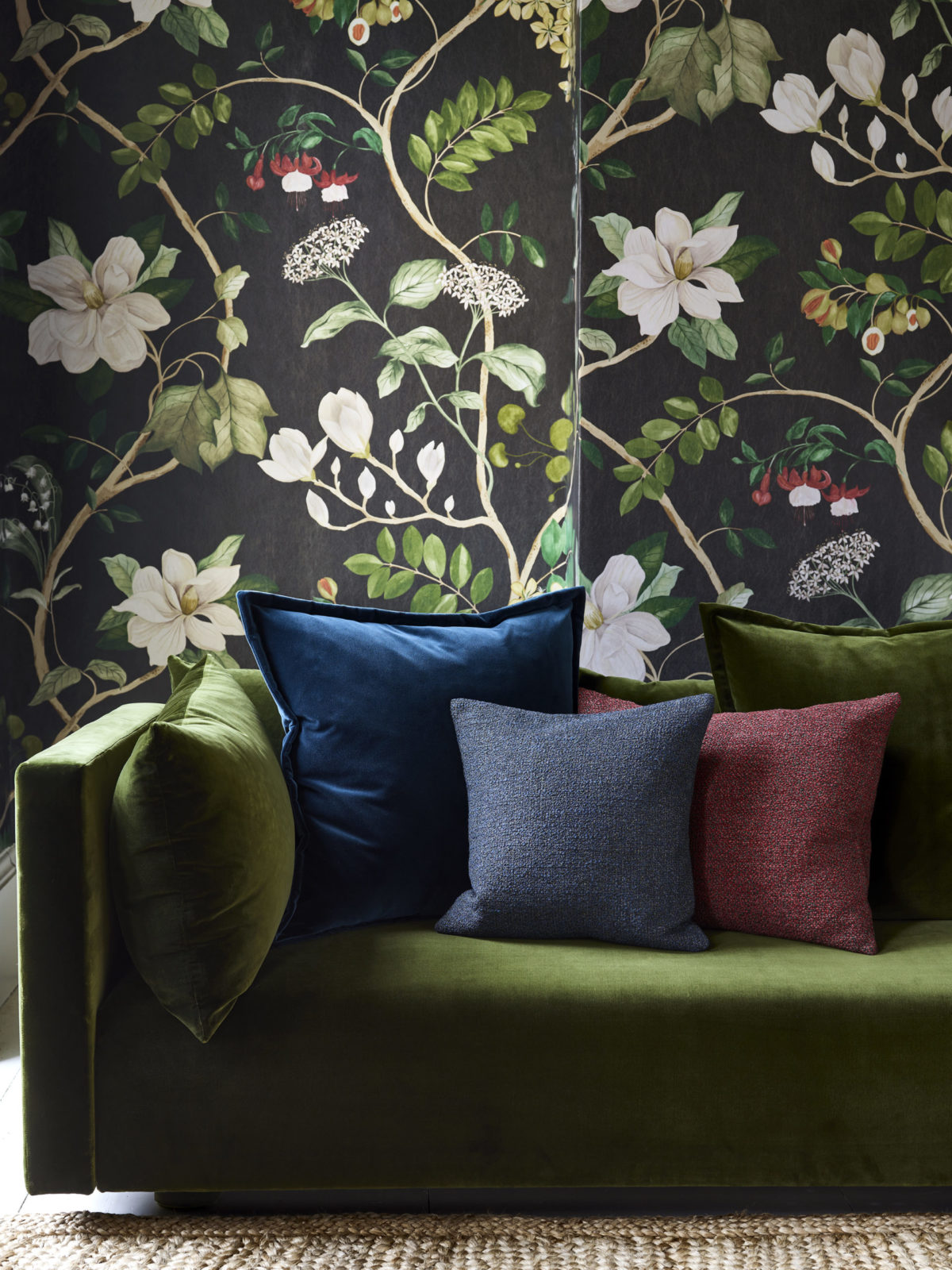 Cotton Velvet in Moss - Indoor - Image 3