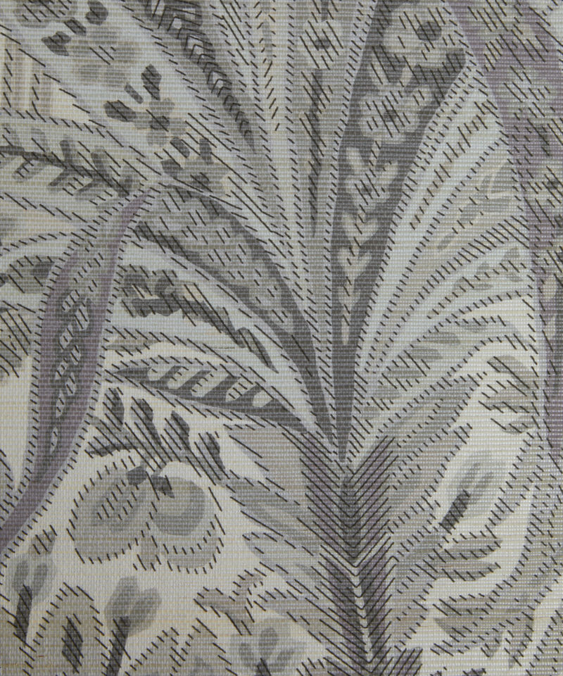 Cypress Voyage Wallpaper in Pewter