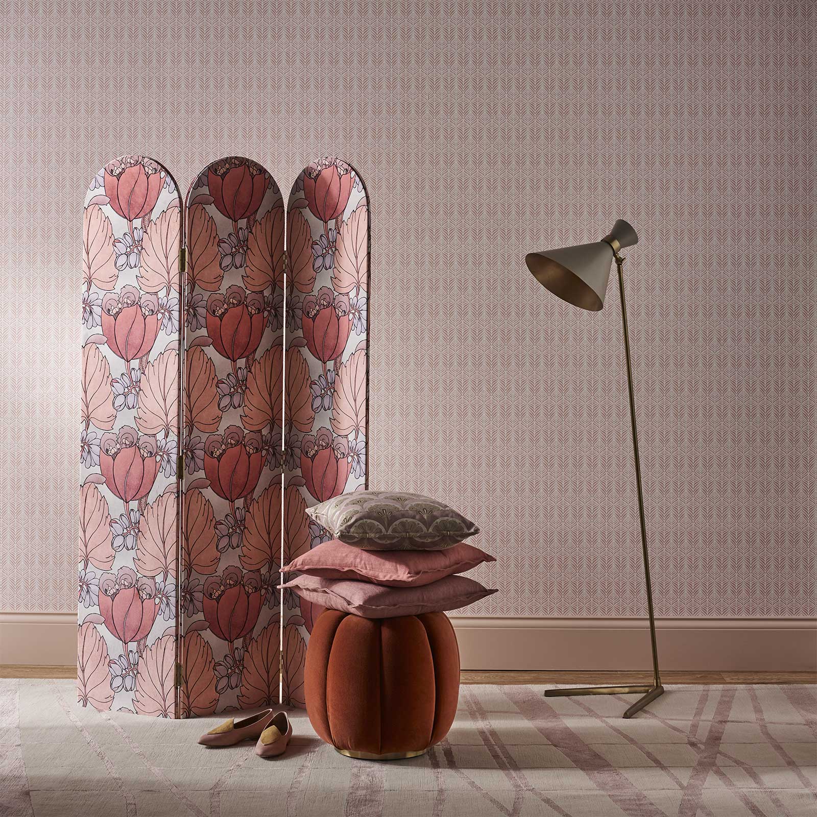 Liberty Interiors Wallpaper - Art Nouveau Lacquer Lifestyle Images