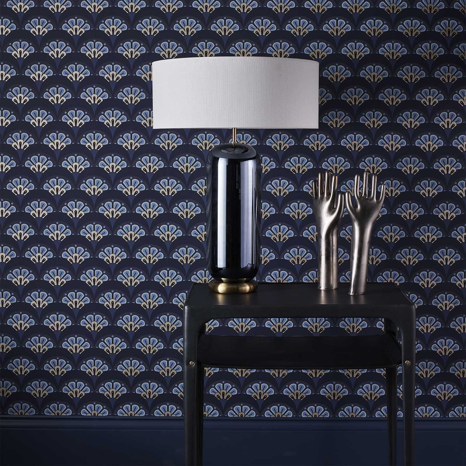 Liberty Interiors Wallpaper - Art Nouveau Lapis Lifestyle Images