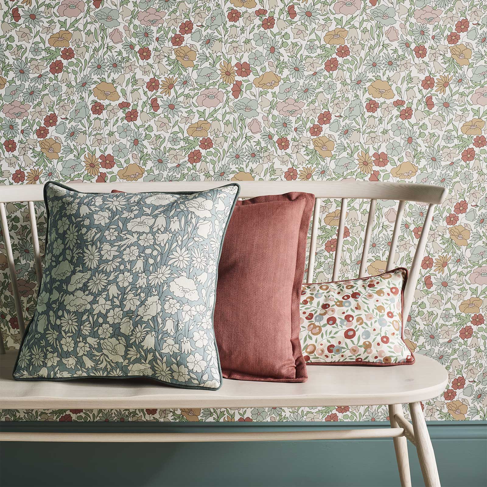 Liberty Interiors Wallpaper - Floribunda Lichen Collection Lifestyle Images