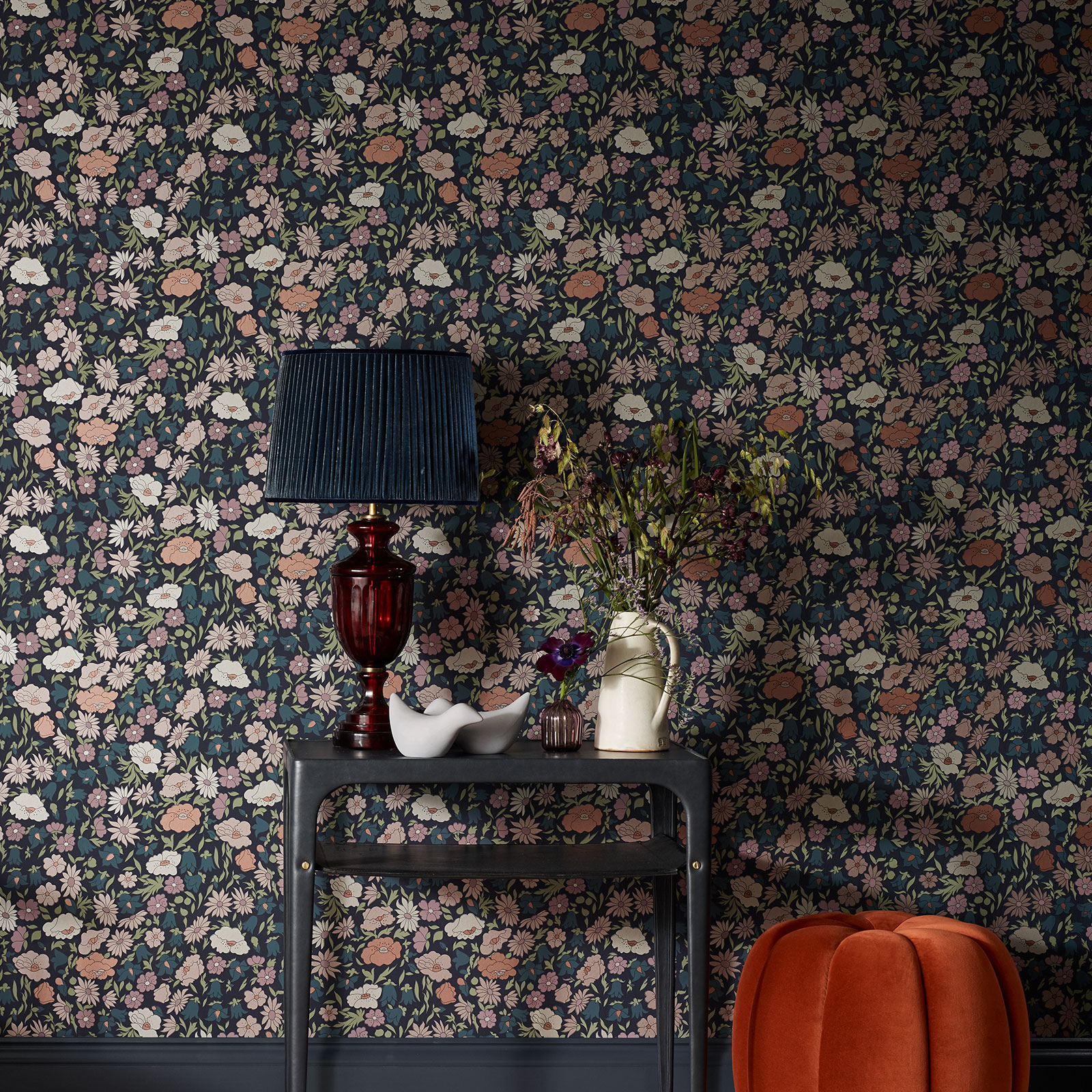 Liberty Interiors Wallpaper - Pewter Collection Lifestyle Images