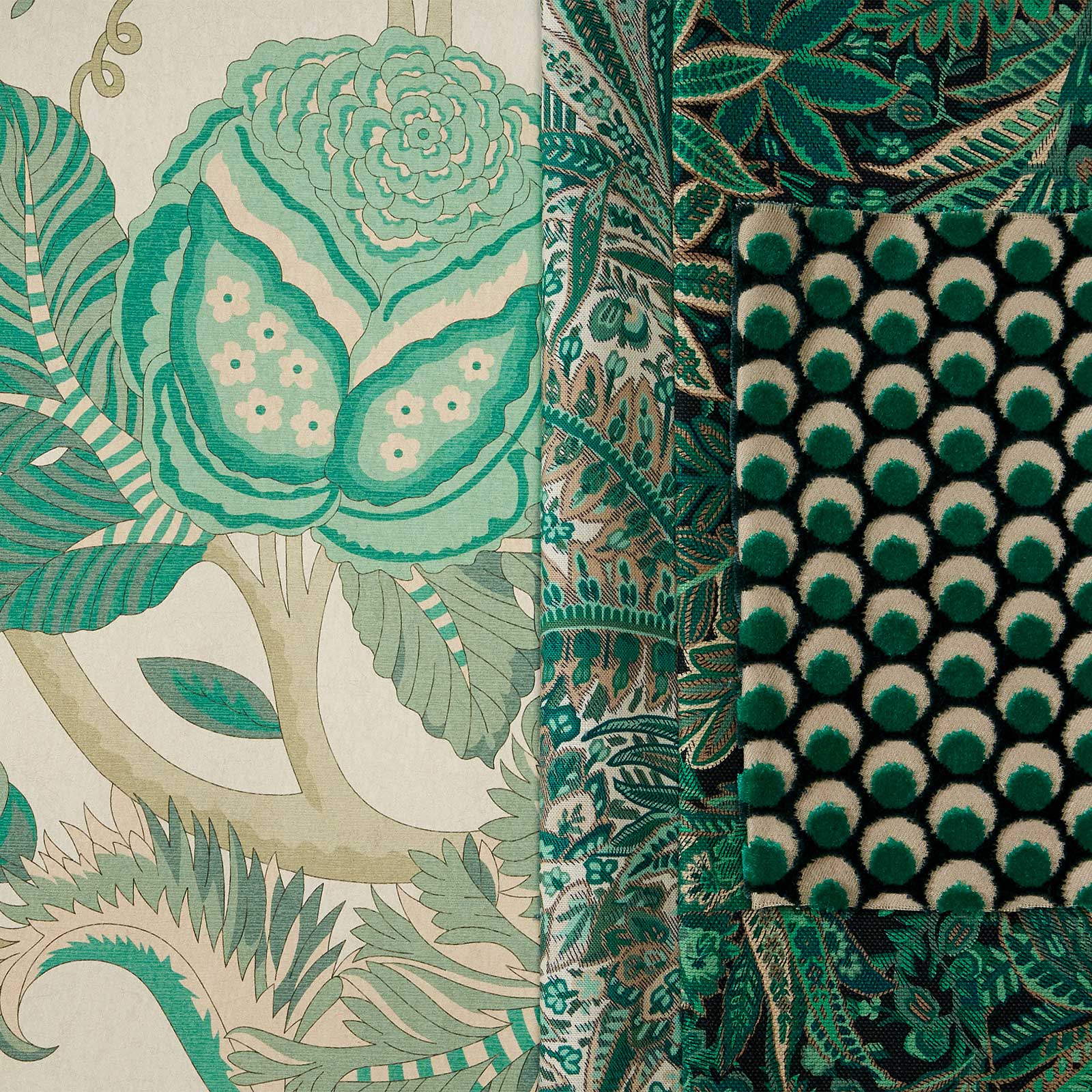 Liberty Interiors Fabric - Tree of Life Jade Collection Lifestyle Images