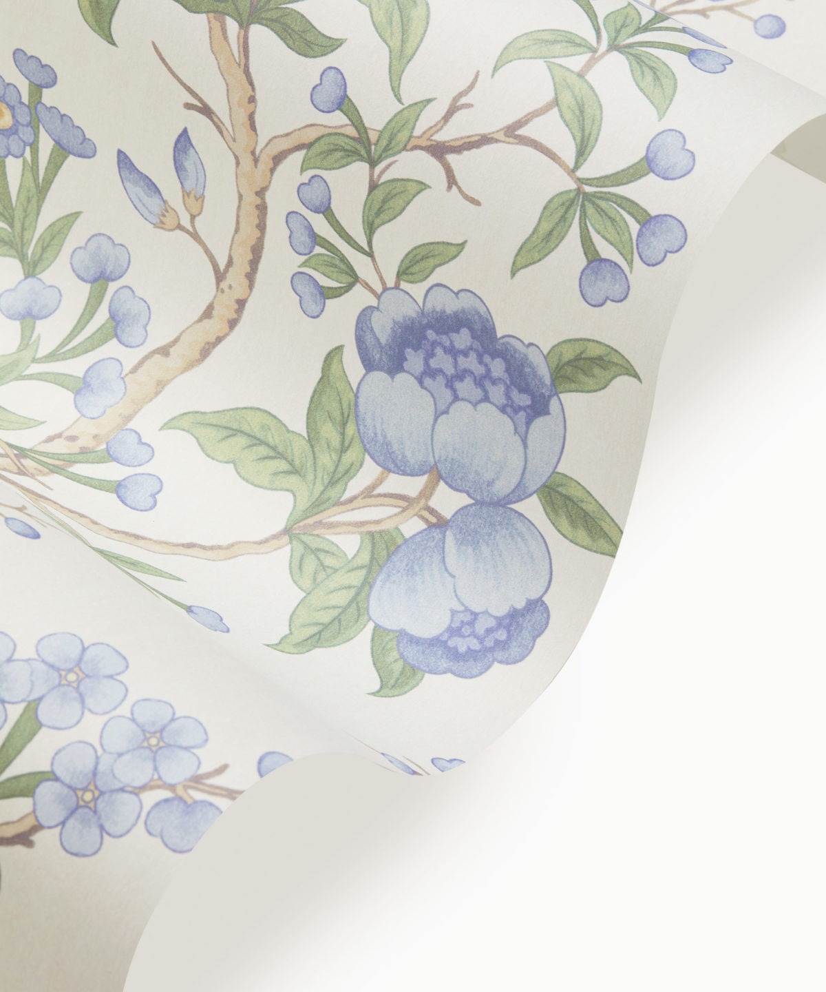 Porcelain Trail Wallpaper in Lapis - Image 2